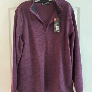 Under Armour Maroon Performance 1/4 Zip Jacket